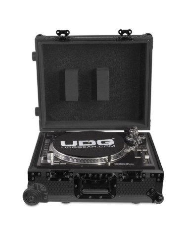 Funda Para Equipo De DJ UDG U91029BL2FC Multi Format Turntable Black Con Ruedas
