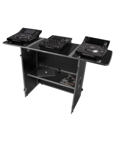 Mesa Plegable Para DJ UDG U92049SL2 Ultimate Fold Out Silver Plus Con Ruedas