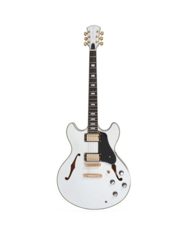 Guitarra Eléctrica Sire Marcus Miller H7 WH White Doble Cutaway Hollowbody