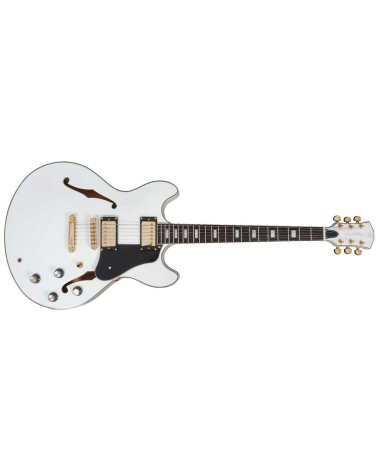 Guitarra Eléctrica Sire Marcus Miller H7 WH White Doble Cutaway Hollowbody