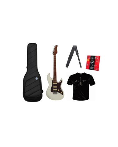 Set De Guitarra Eléctrica ST Sire Marcus Miller Larry Carlton S7 AWH Con Funda, Correa, Cuerdas Y Camiseta