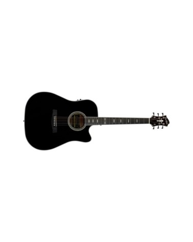 Guitarra Electroacústica Dreadnought Hagstrom Siljan II CE BK Black