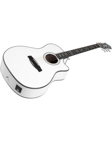 Guitarra Electroacústica Dreadnought Hagstrom Siljan II CE WH White