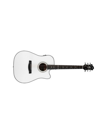 Guitarra Electroacústica Hagstrom Siljan II CE Wh White