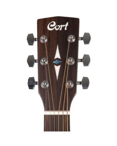 Guitarra Acústica Dreadnought Para Zurdos Cort EARTH70 LH OP Open Pore