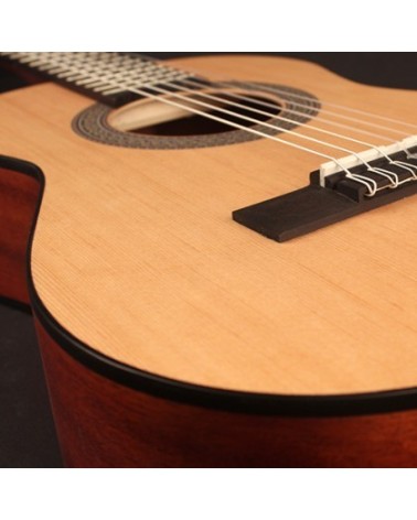 Guitarra Clásica Cort AC50 1/2 Open Pore Con Funda