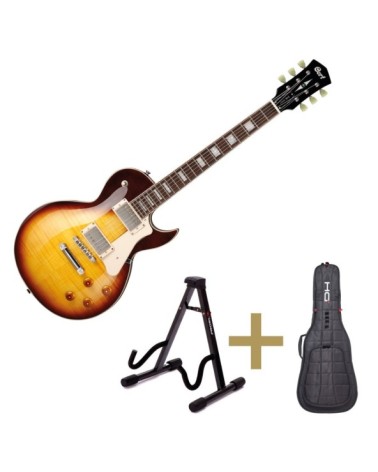 Kit de Guitarra Eléctrica Cort CR250 VB y Accesorios Proel DHZE