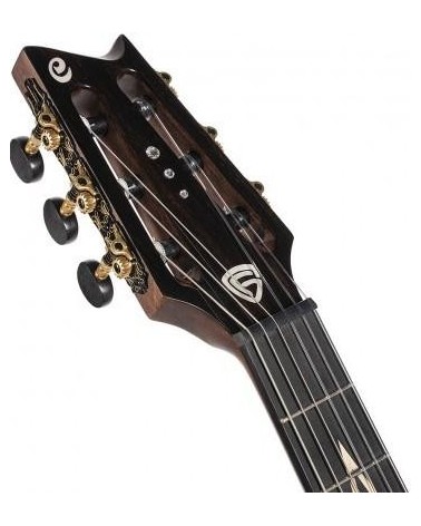 Guitarra Clásica Electrificada Cort Frank Gambale Luxe Nylon BR Con Funda