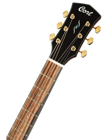 Guitarra Electroacústica Cort Gold OC6-Bocote NAT Natural Con Funda