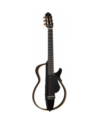 Guitarra Yamaha Silent Guitar SLG200N Trans Black con Funda