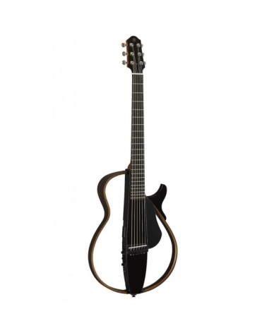 Guitarra Yamaha Silent Guitar SLG200S Trans Black con Funda