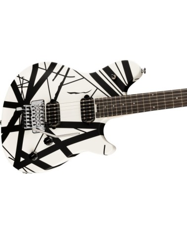 Guitarra Eléctrica EVH Wolfgang Special Striped Series Ebony Black and White