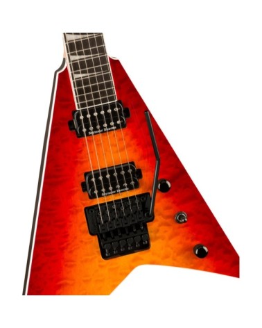 Guitarra Eléctrica Jackson Pro Plus Series Rhoads RR24PS Ebony Firestorm