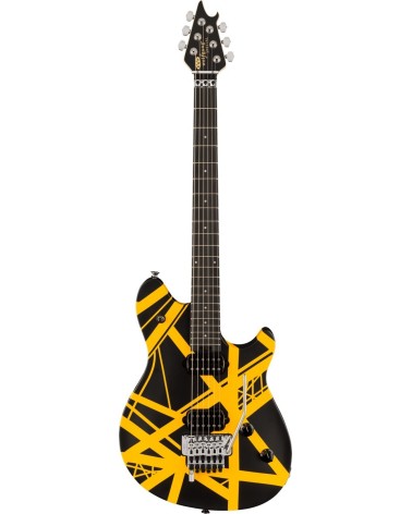 Guitarra Eléctrica EVH Wolfgang Special Striped Series Ebony Black and Yellow