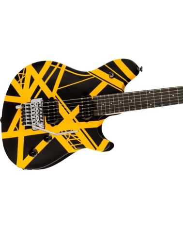 Guitarra Eléctrica EVH Wolfgang Special Striped Series Ebony Black and Yellow