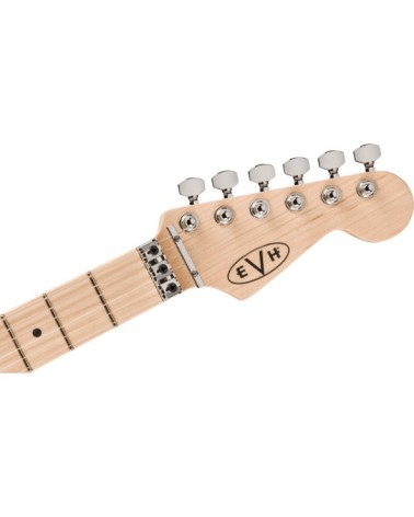 Guitarra Eléctrica EVH EVH Striped Series Circles Maple White and Black