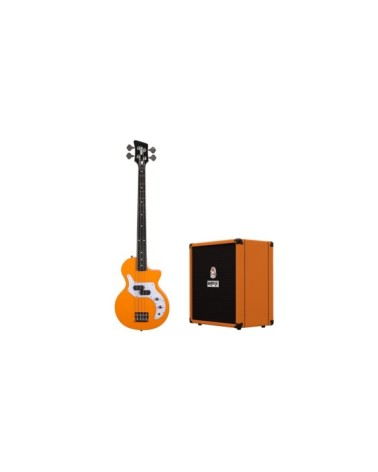 Pack de Bajo de 4 Cuerdas Orange O-Bass y Amplificador Crush Bass 50 Naranja 1x12" 50W