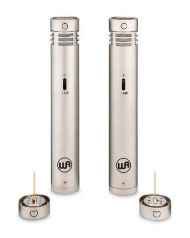 Set de 2 Micrófonos Cardioide-Onmidireccional Intercambiables Warm Audio WA-84 Níquel B-Stock