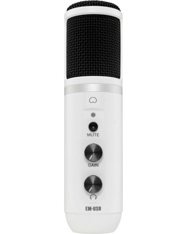 Micrófono de Condensador Gran Diafragama Mackie EM-USB Edición Limitada Polar White
