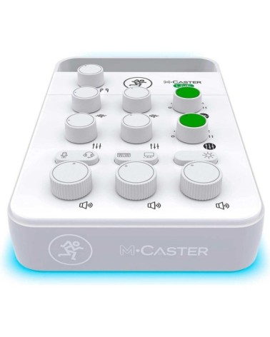 Mesa para Streaming Mixcaster Mackie Mixer M-Caster Live White