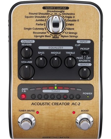 Pedal para Guitarra Acústica Zoom AC-2