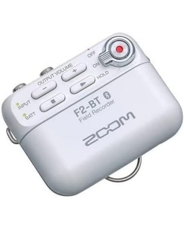 Grabadora de Campo con Bluetooth y Micrófono lavalier Zoom F2-BT/W Blanco