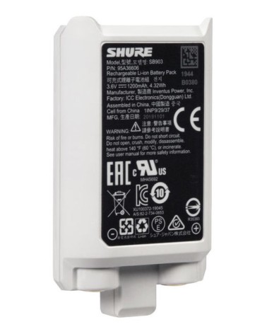 Batería Recargable de Litio Shure SB903 para SLX