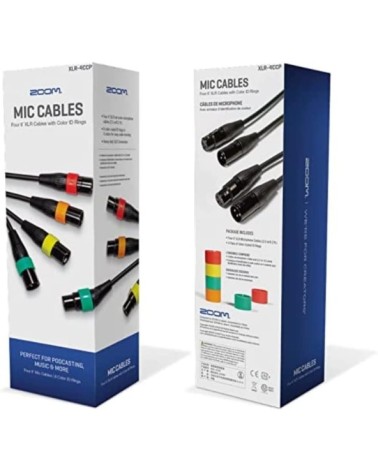 Set de 4 Cables XLR Zoom XLR-4C/CP