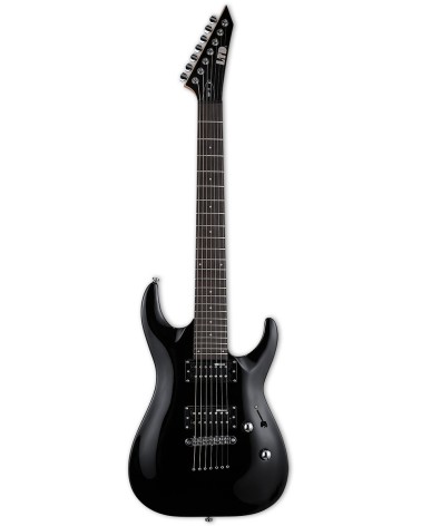 Guitarra Eléctrica de 7 Cuerdas ESP/LTD MH-17 Black con Funda