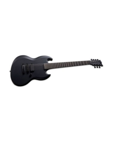 Guitarra Eléctrica de 7 Cuerdas ESP/LTD Viper-7 Baritone Black Metal Black Satin