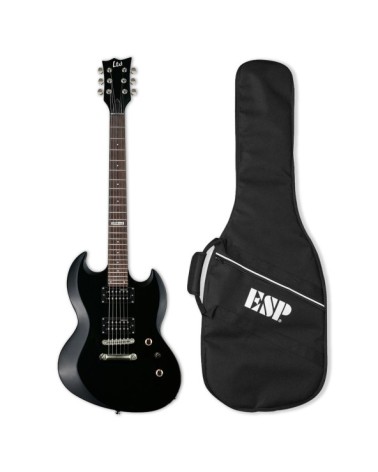 Guitarra Eléctrica ESP/LTD Viper-10 Black con Funda