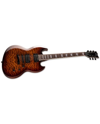 Guitarra Eléctrica ESP/LTD Viper-256 Dark Brown Sunburst