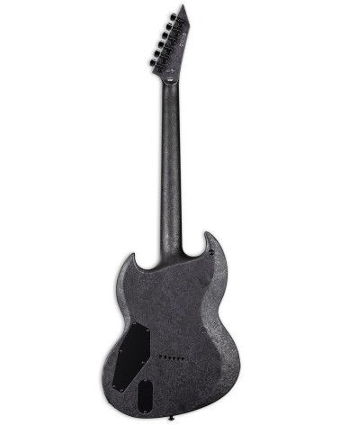 Guitarra Eléctrica ESP/LTD RM-600 Reba Meyers Signature Black Marble Satin con Funda