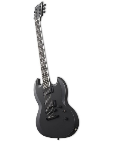 Guitarra Eléctrica ESP E-II Viper Baritone Charcoal Metallic Satin con Funda