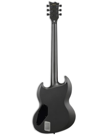 Guitarra Eléctrica ESP E-II Viper Baritone Charcoal Metallic Satin con Funda