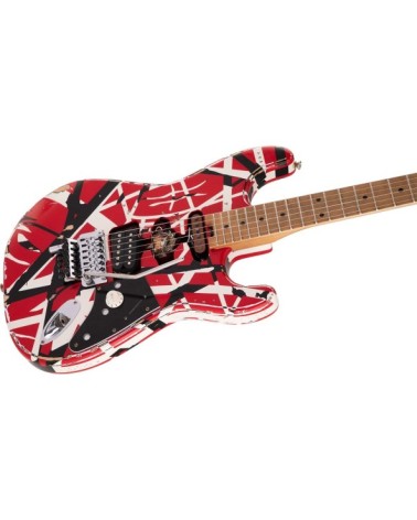 Guitarra eléctrica EVH Striped Frankie R/W/B Relic 5107900503