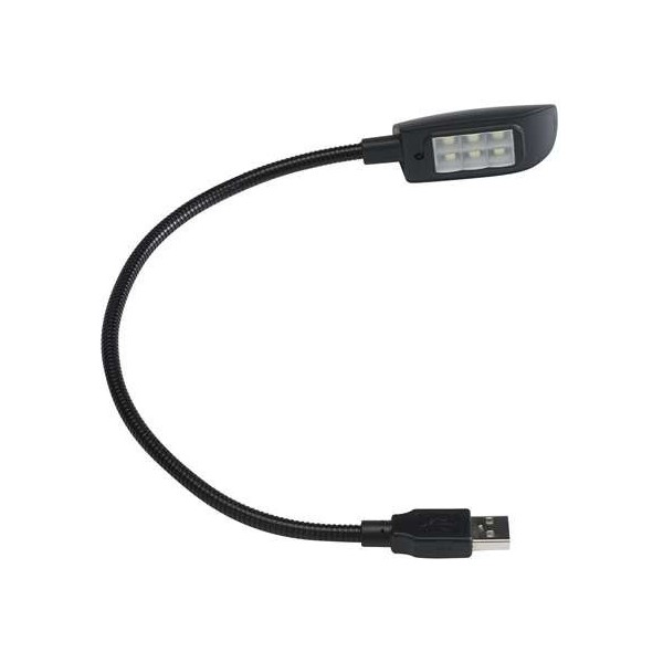 Flexo USB Hilec Snake16USB Con 6 LED Cob Blanco