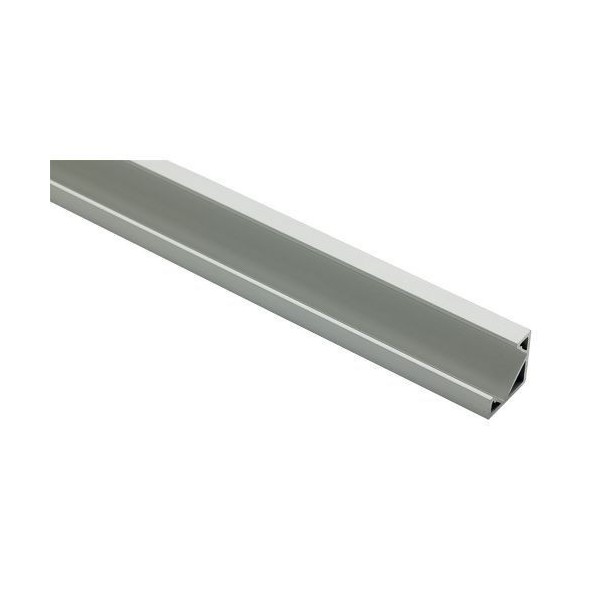 Barra Aluminio Contest TAPEprofil-C 2 M, 19X19 mm 45º Para LED