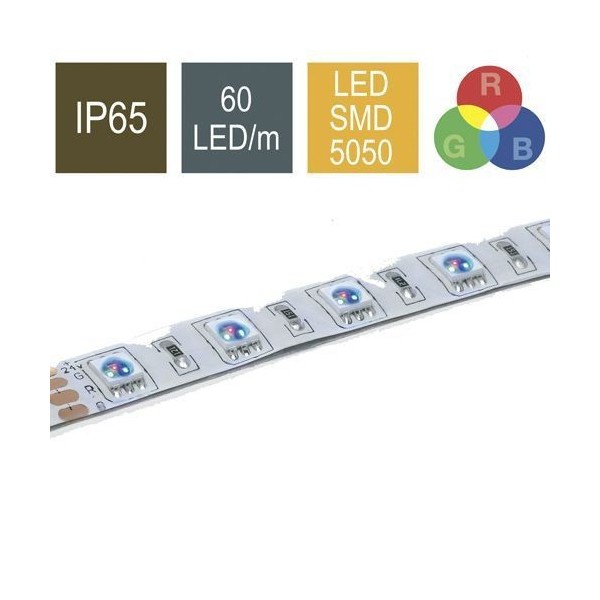 Tira LED Contest Colortape6065 RGB 60 LED/M 24V,5M - IP65
