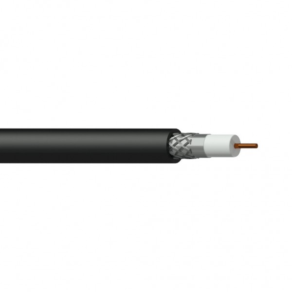 Cable Vídeo Coaxial 75 Ohm 6 mm RG6/U Solidnhfr Flexible Negro Procab