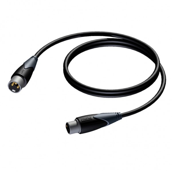 Cable XLR Macho 3 Pin A XLR Hembra 3 Pin De 0,5 M Procab