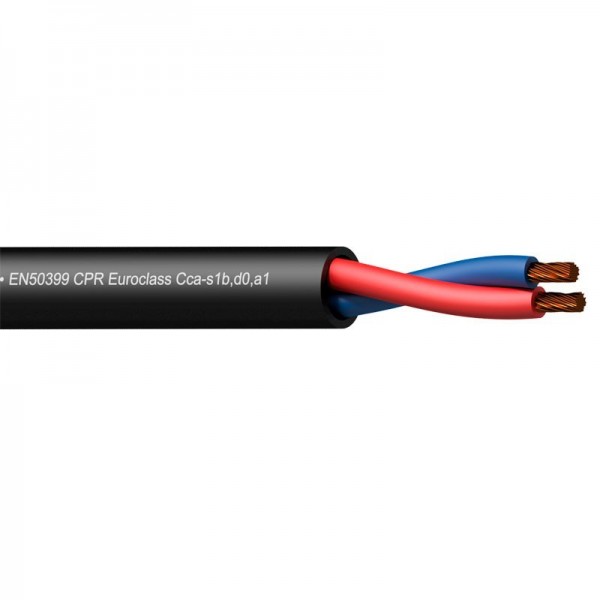 Cable Altavoz 2X4 mm CPR Euroclas CCA-S1B, D0, A1 Rollo 100M Procab