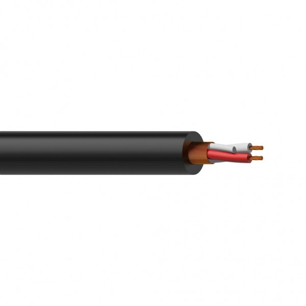 Cable Micrófono 2 X 0,23 mm Negro - 1 Metro Procab