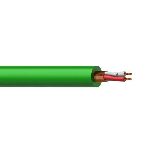 Cable Micrófono 2 X 0,23 mm Verde - 1 Metro Procab