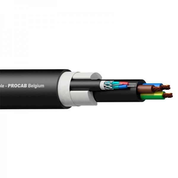 Cable Híbrido Audio/DMX + Power 3X2,5 mm Procab