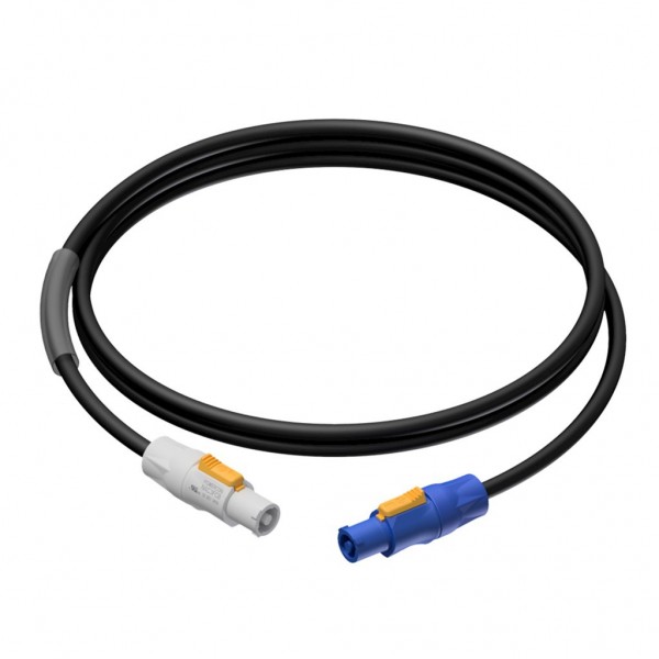Cable Powercon Azul-Powercon Gris De 5 M Procab