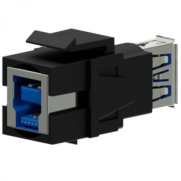 Conector USB 3.0 A A USB 3.0 B Reversible Negro Procab