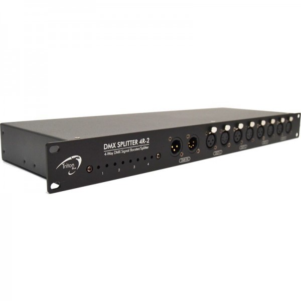 Distribuidor/Amplificador DMX 1 U Rack DMX4R-2 Triton Blue