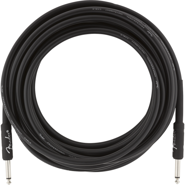 Cable Para Guitarra Fender Professional Instrument Cable Straight/Straight 18.6' Black