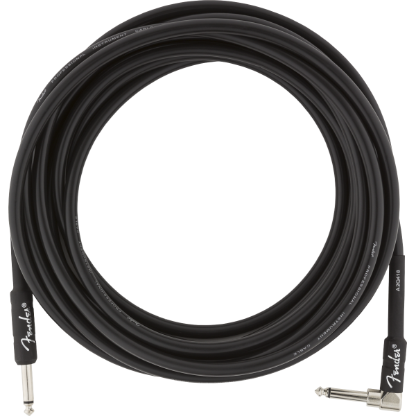 Cable Para Guitarra Fender Professional Instrument Cable Straight/Angle 18.6' Black